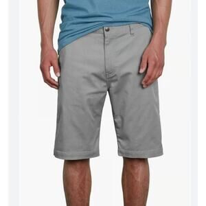 NWT Volcom Vmonty Light Grey shorts Size 42 - Dress Up or Down!